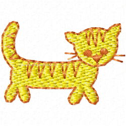 Cats Embroidery Design 2